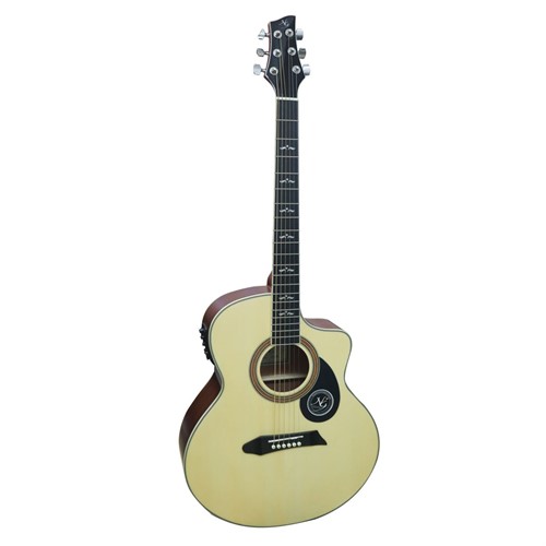 Đàn Guitar Acoustic NG GT500NA-EQ-Tặng Kèm Bao Đàn Chính Hãng
